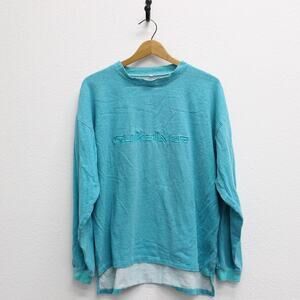 Vintage Quicksilver Striped Long Sleeve T Shirt Medium